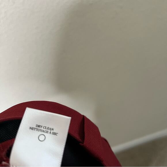 ALC Lawrence Burgundy Wide Leg Trouser Pants Womens Size 4 - Picture 7 of 7